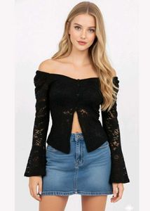 Black lace top