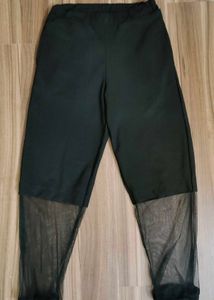 Stylish Black Mesh Joggers