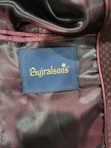 Men Dark Mauve Indo-Western Jacket