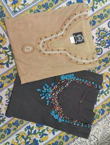 Combo of 8 Straight Cotton Kurta, Women&#39;s Kurti