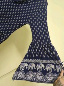 Navy Blue Empire Top