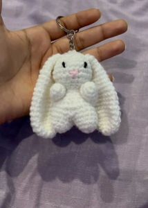 crochet Bunny Keychain