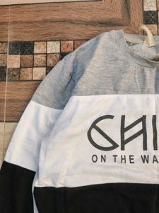 streachable unisex Stylish Color Block Sweatshirt