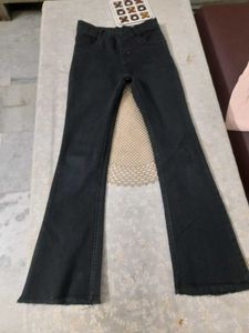 black jeans and like new dark peach top