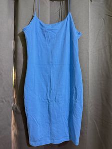 Unworn Sky Blue Bodycon Slip Dress