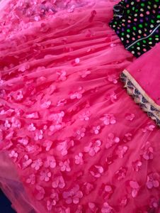 wadding wear flower lehenga choli