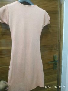 Peach Colour Embroidered Suit With Beautiful Stoll