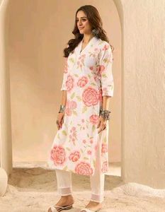 Designer printed Cotton Kurti Straight Kurta