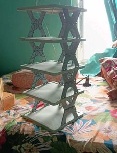 Shoe Rack 5 Layer Foldable😲