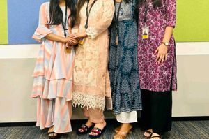 Double Layered Frock With Plazo