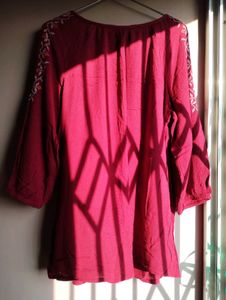 Casual Top - Maroon