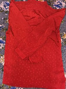 Red Vintage Style Top
