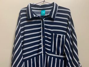 Striped Shirt Dress