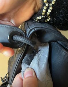 Authentic Lady Dior Small Matte Black Bag