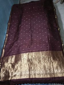 Embellished KanchiPattuSaree With Patterned Blouse