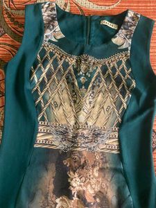 Green Thick Fabric Dress