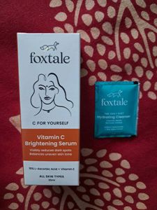 Foxtale Vitamin C Face Serum and Cleanser Sachet