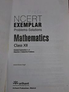 12th NCERT EXEMPLAR XII Maths Problem Solutions