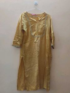 Yellow Kurtha From Trends