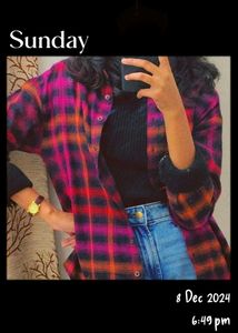 Roadster Checked Oversized  Shirt