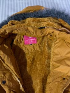 Yellow Winter Jacket (With Free Gift)