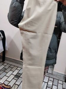 Beige Straight korean pants