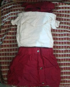 Baby Girl Skirt Top Set
