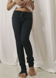 Dark Black Denim Jeans