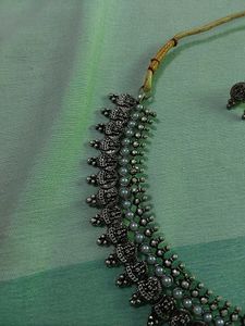 Oxidized Silver Necklace Set