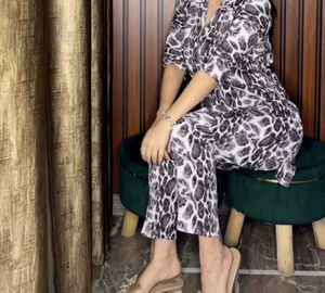 Animal Print Top &amp; Bottom Set