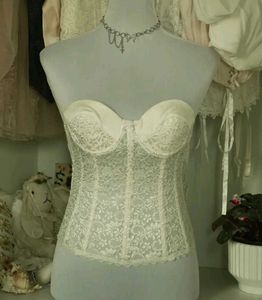 White Lace Bustier Corset