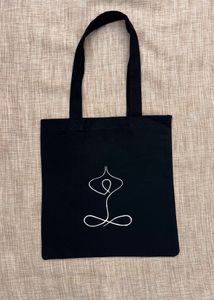 Yoga Design Black Tote Bag