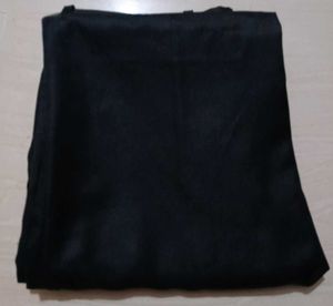 Men Regular Fit Black Cotton Silk Pant