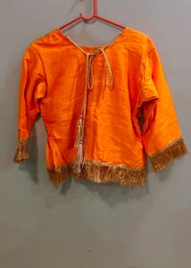 Embroidered Golden Lehnga