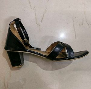 Black Ankle Strap Heels