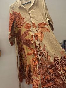 Floral Print Shirt Dress