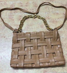 Woven Chain Strap Crossbody