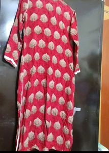 Red Printed Kurti For Girl Or Woman 38 Bust