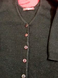 Classic Black Cardigan/blouse