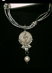 White Lace Necklace With Earrings