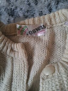 Vintage Cream Cable Knit Cardigan