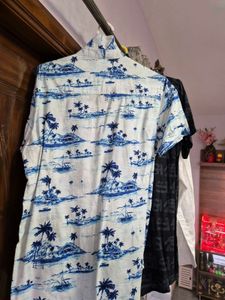 Tropical Print Short Sleeve Shirt