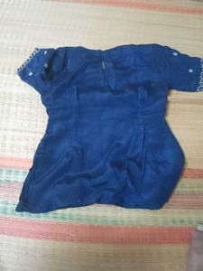 Blue Embroidered lehenga