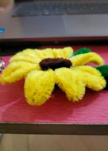 Handmade Sunflower Keychain