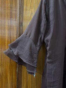 Coffee brown long dress