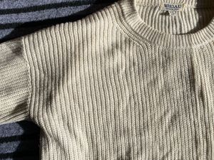 baggy Beige Knit Sweater unisex