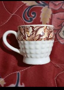 New Batik Design Ceramic Tea Cups (Set of 6)
