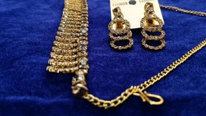 Diamond Necklace + Earrings