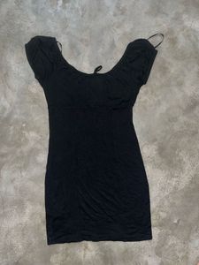 Forever 21 Black Regular Fit A-Line Dress
