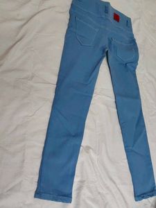 Blue High-Waisted Jeans